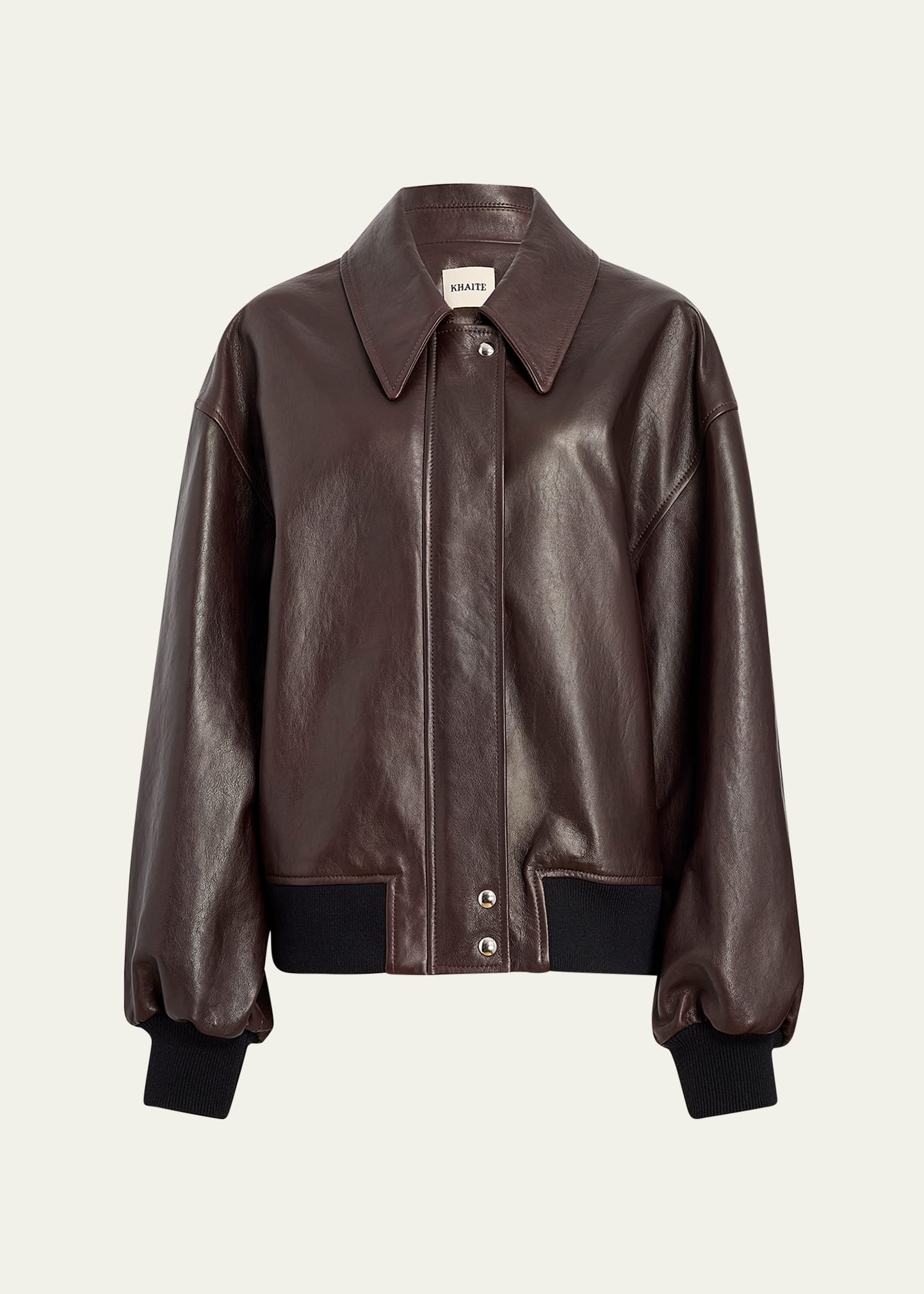Shelman Leather Bomber Jacket - 1