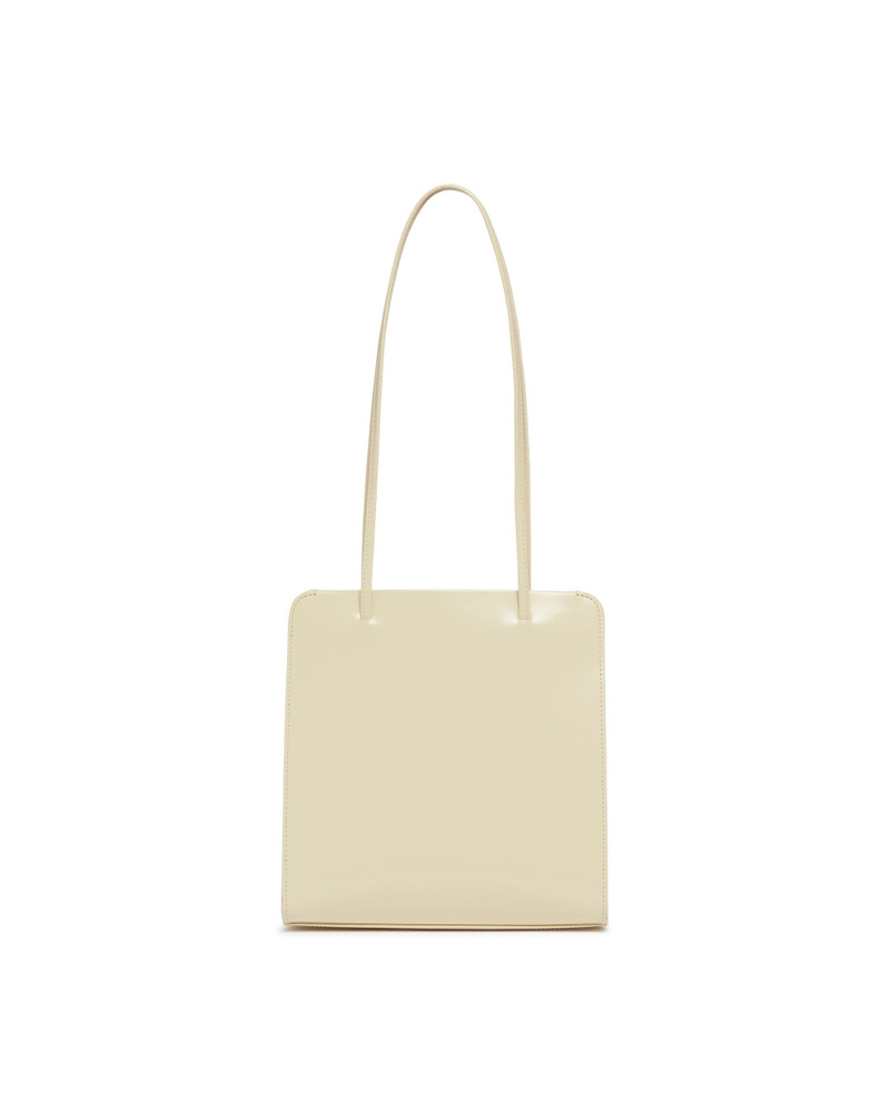 Beige Lisse Leather Bag 6