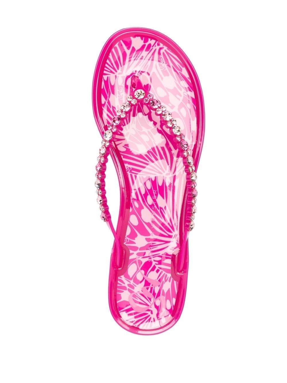 Esme crystal-embellished flip flops - 4