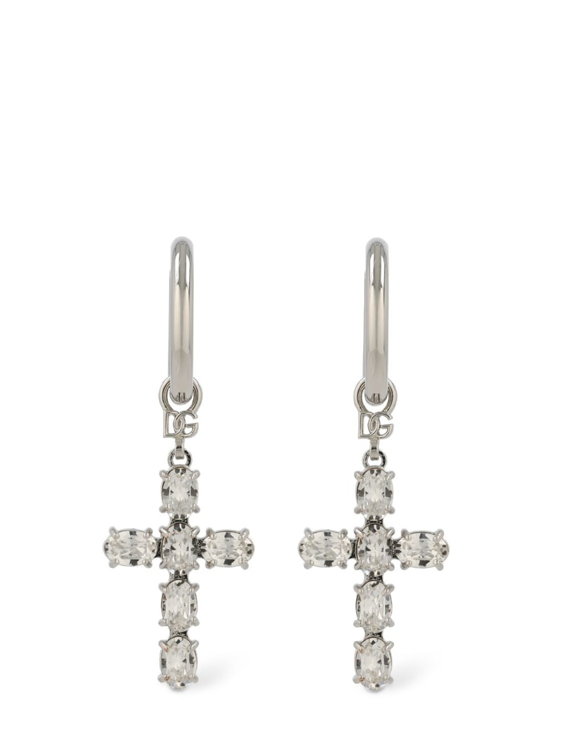 DG DNA crystal cross earrings - 1