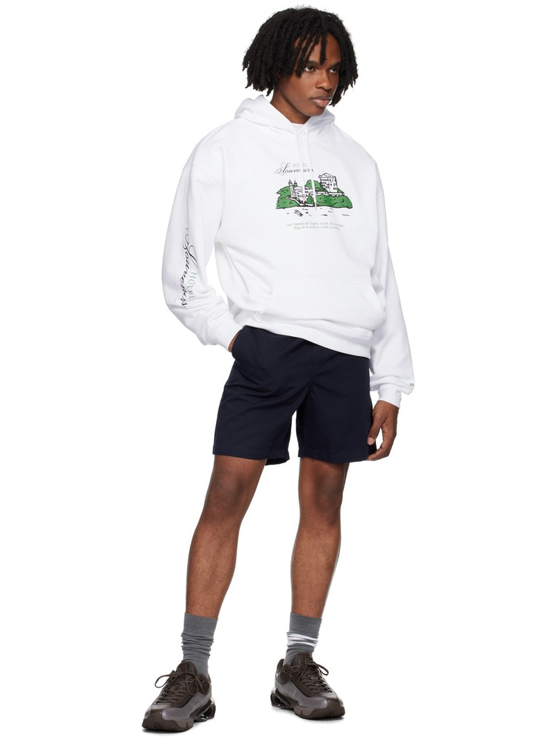 A.P.C. White JJJJound Edition 'Hôtel Souvenirs' Hoodie outlook
