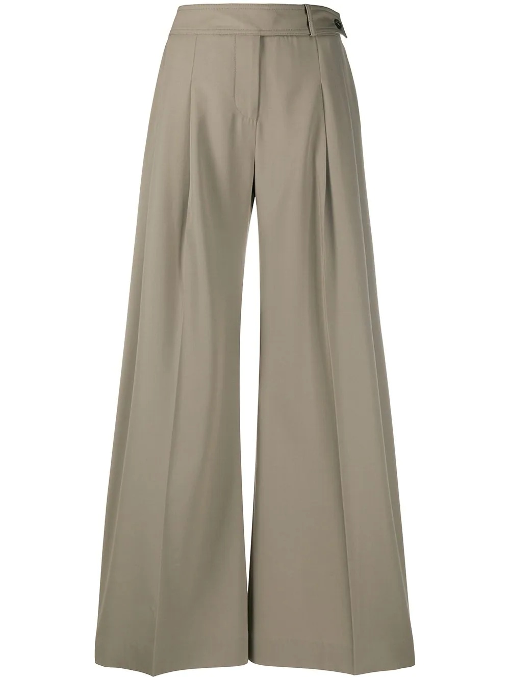 high-rise wide leg trousers - 1