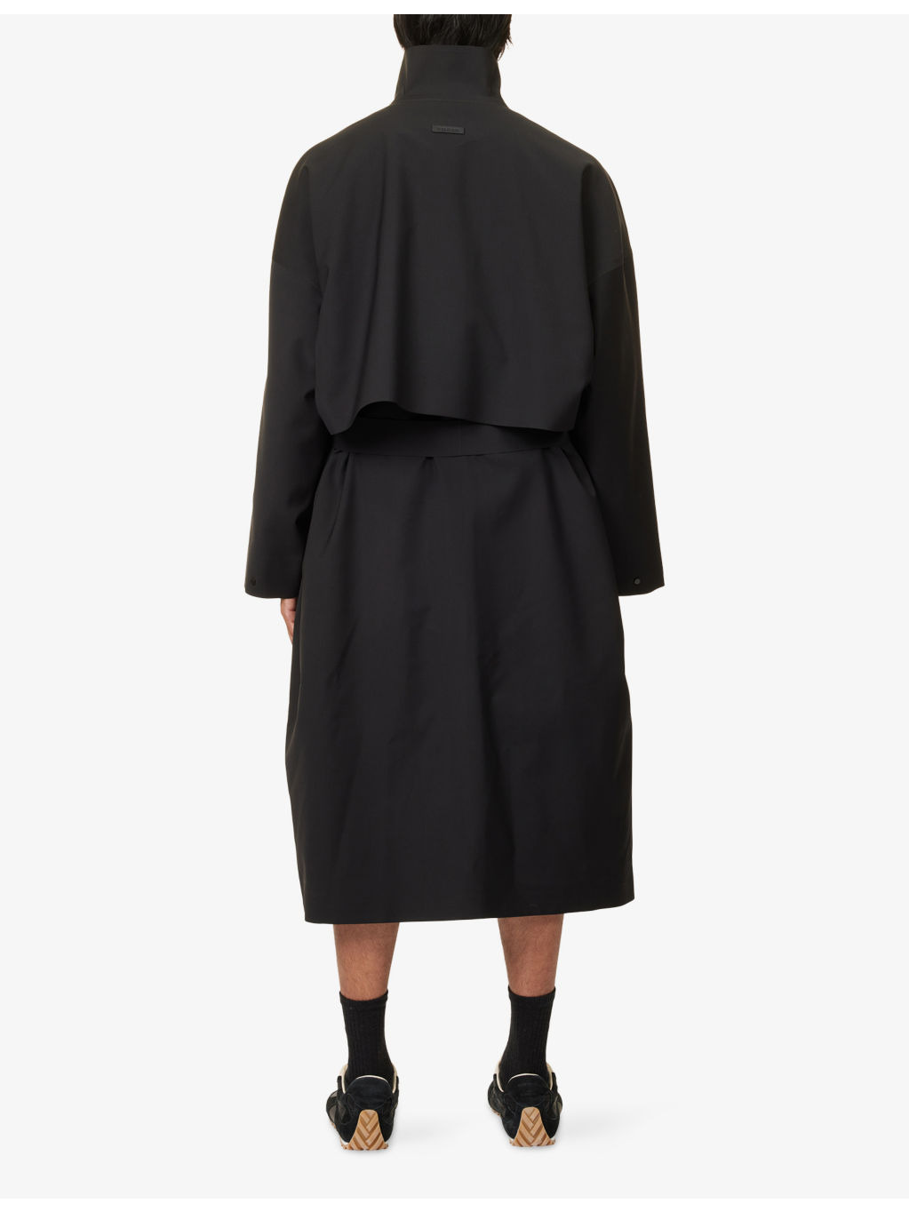Relaxed-Fit Stretch-Woven Trench Coat - 4