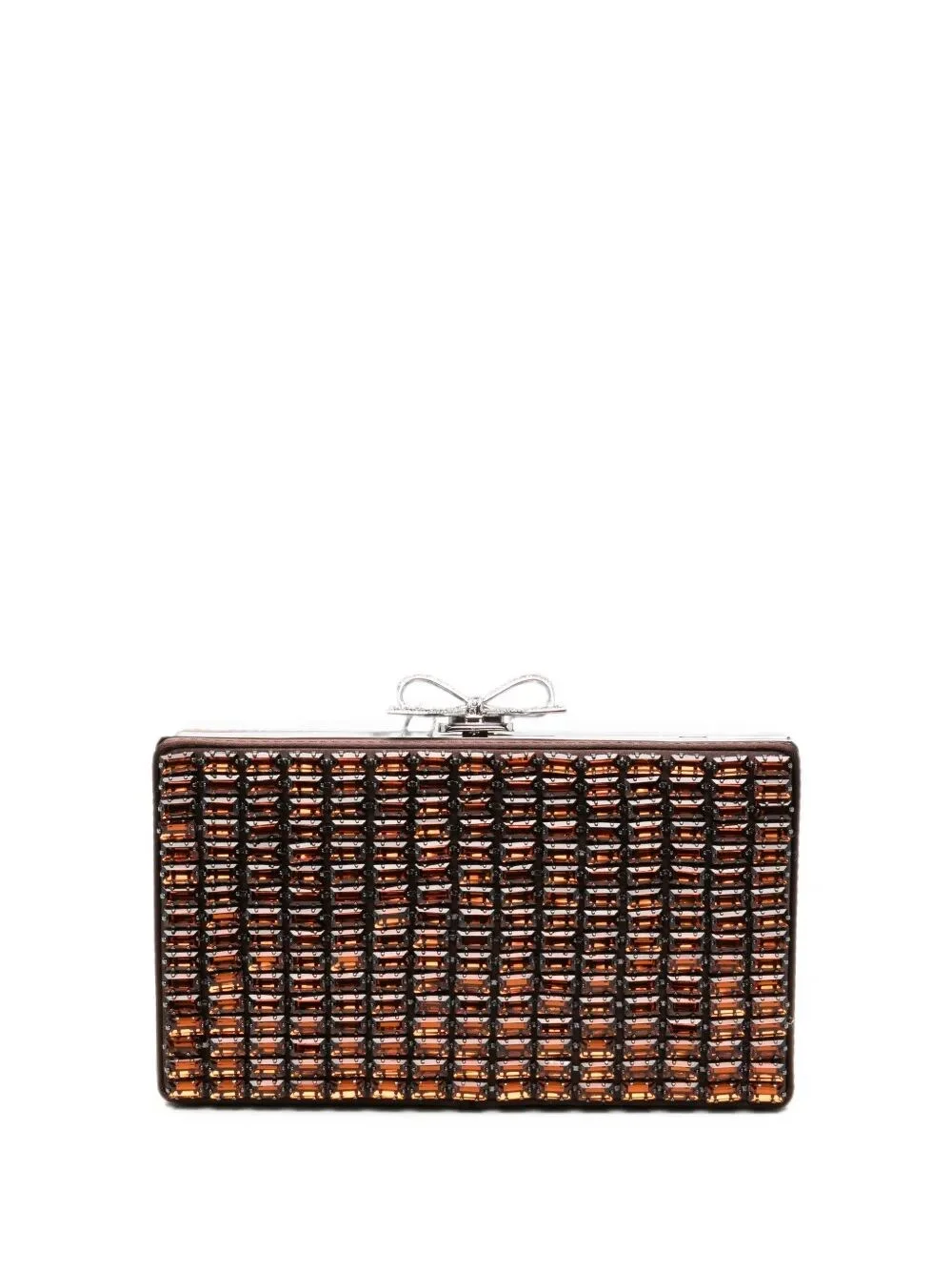 Pochette Crystal Brown "Chaimail Clutch Bag" - 1