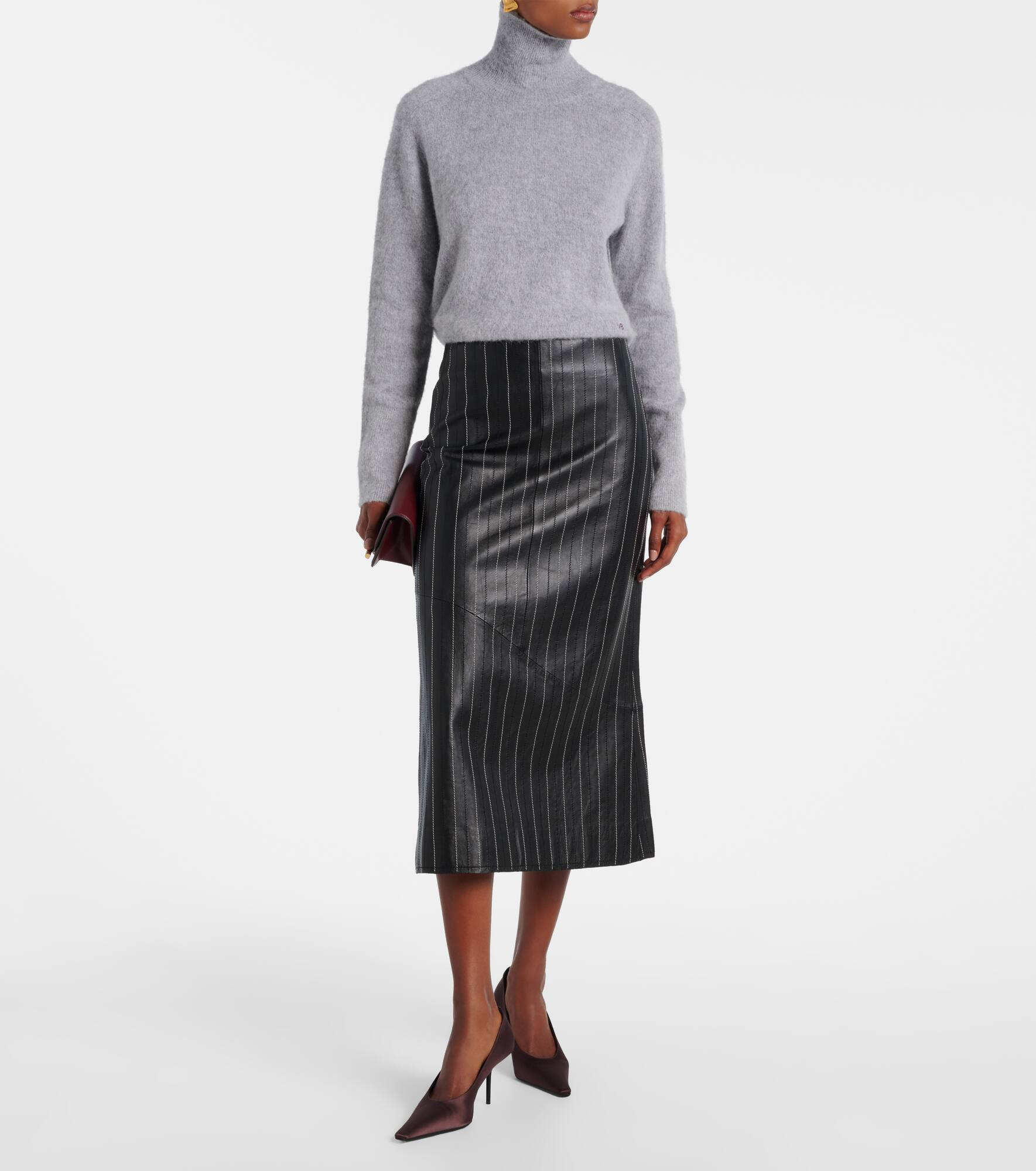 Wool-blend turtleneck sweater - 2