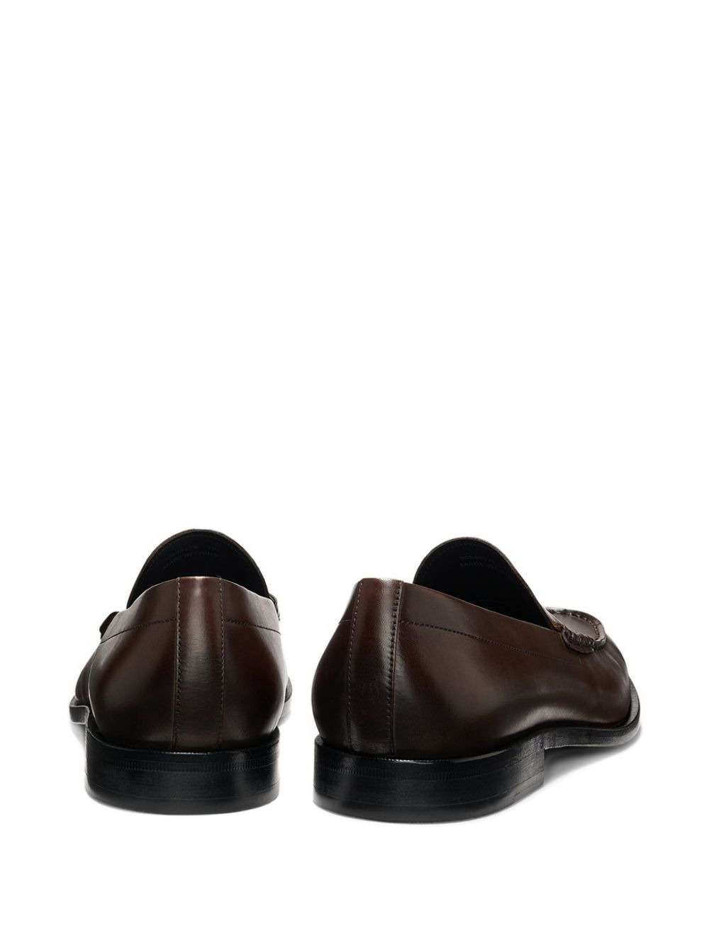 penny leather loafers - 3
