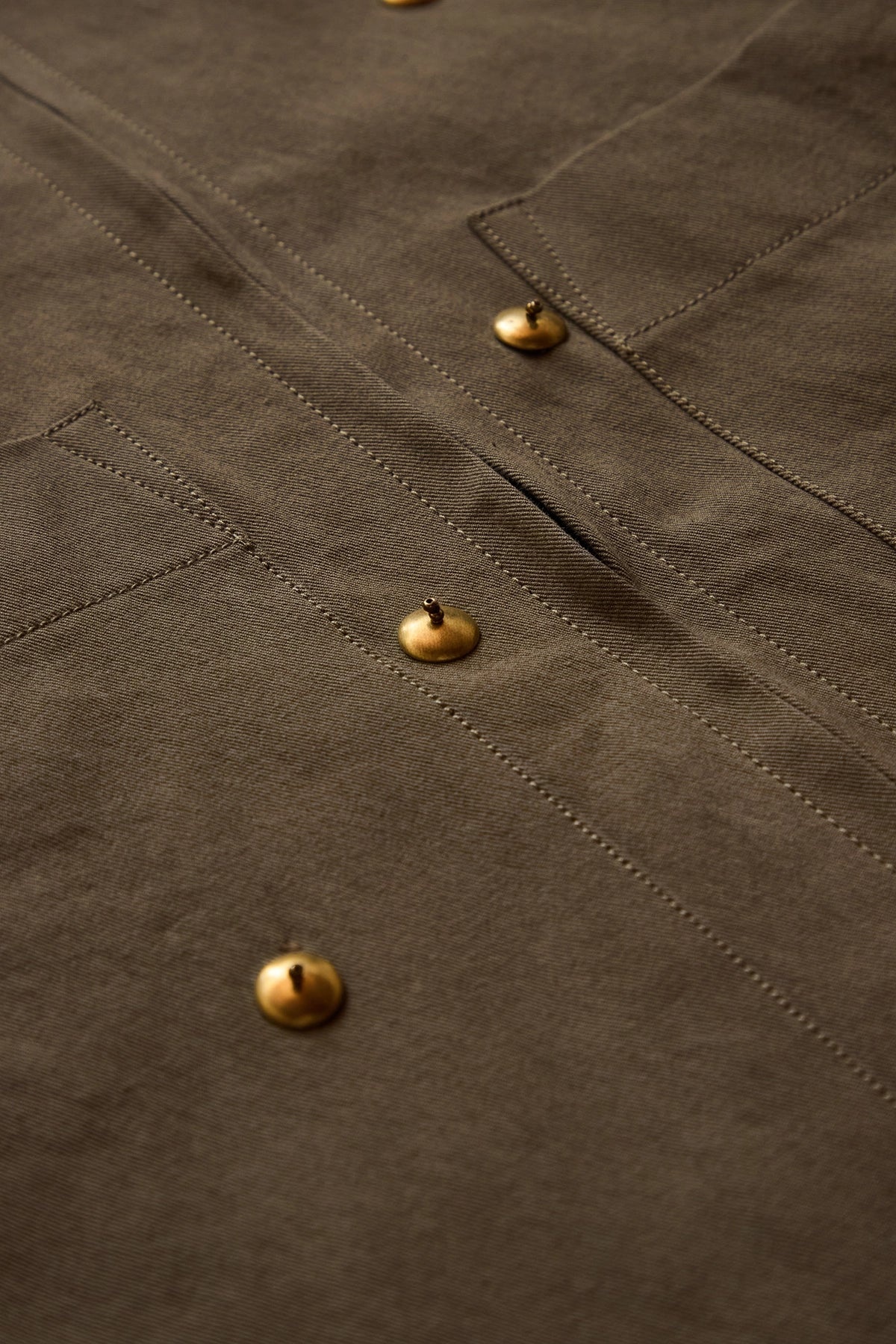 Song For The Mute Metal Bead Crop Patch Pocket Jacket Beige - 3