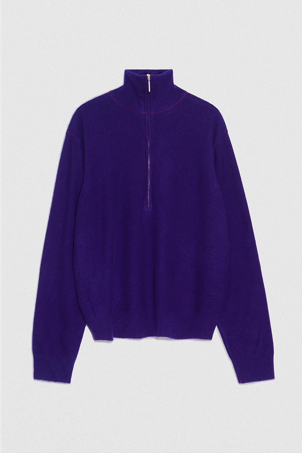 YELENA JUMPER INDIGO PURPLE CASHMERE - 1