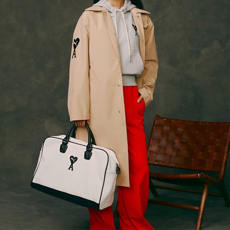 (WMNS) PUMA x Ami Grip Bag 'White Black' 078906-01 - 3