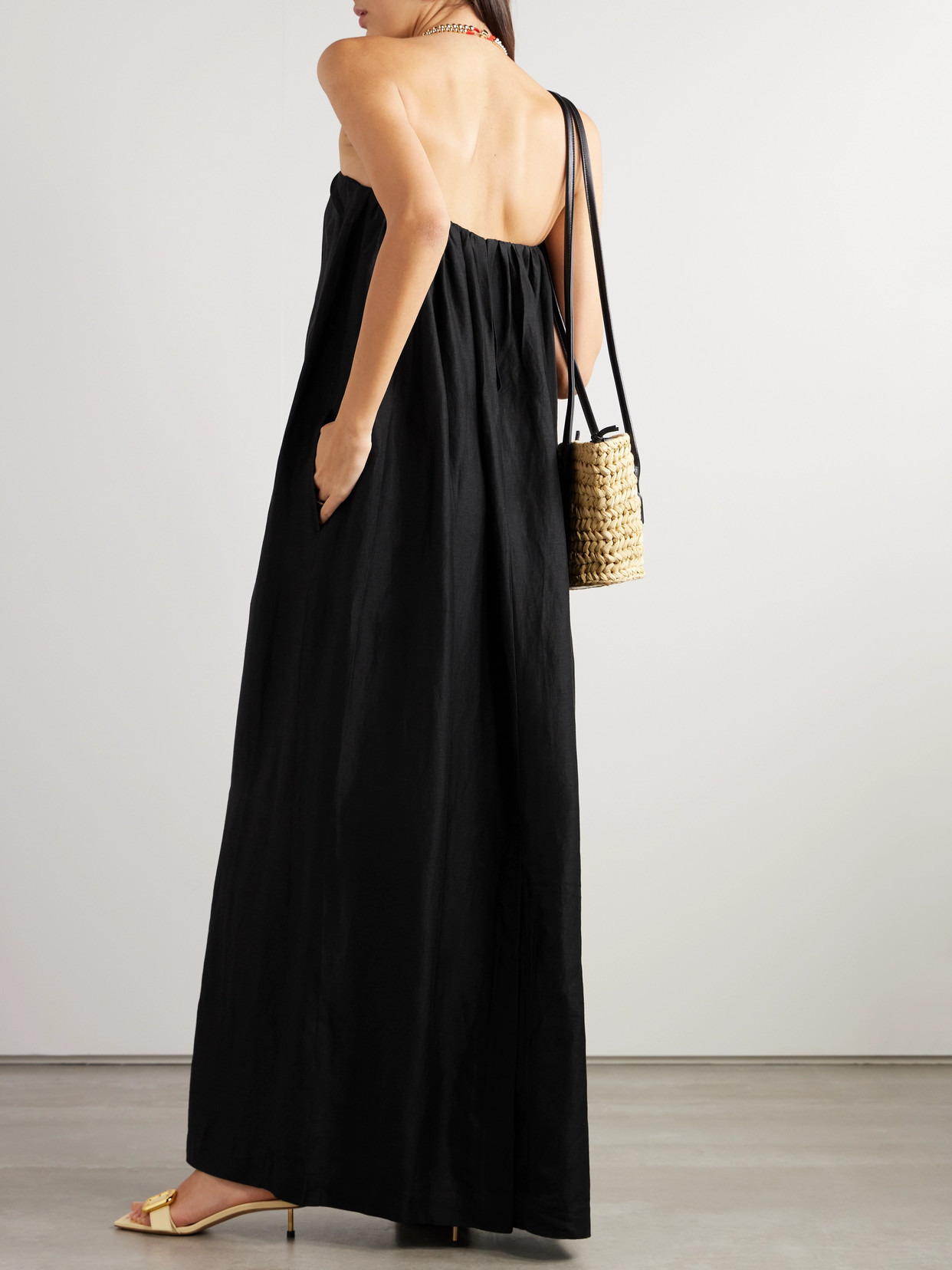 + Net Sustain Bormio Strapless Woven Maxi Dress - 3