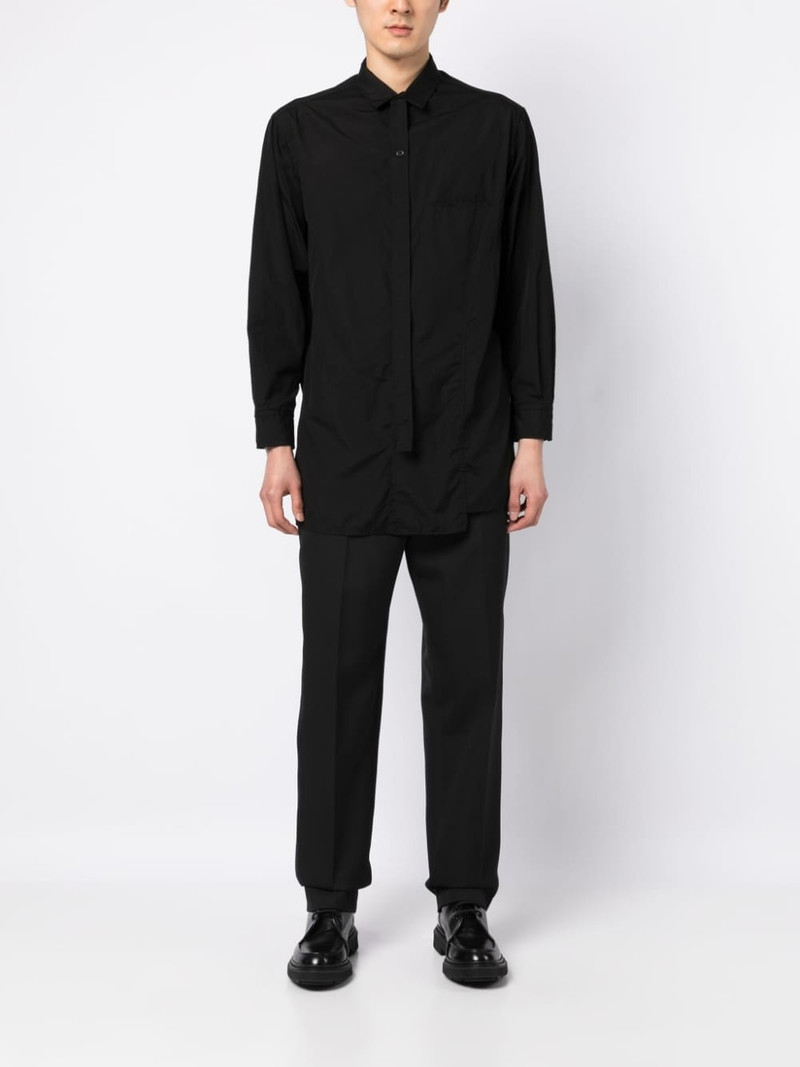Yohji Yamamoto plain cotton shirt outlook