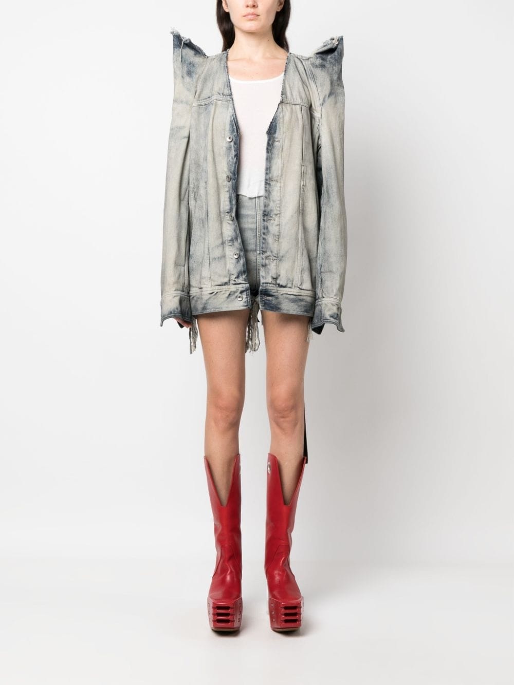 Tec Worker 3D-detail denim jacket - 2