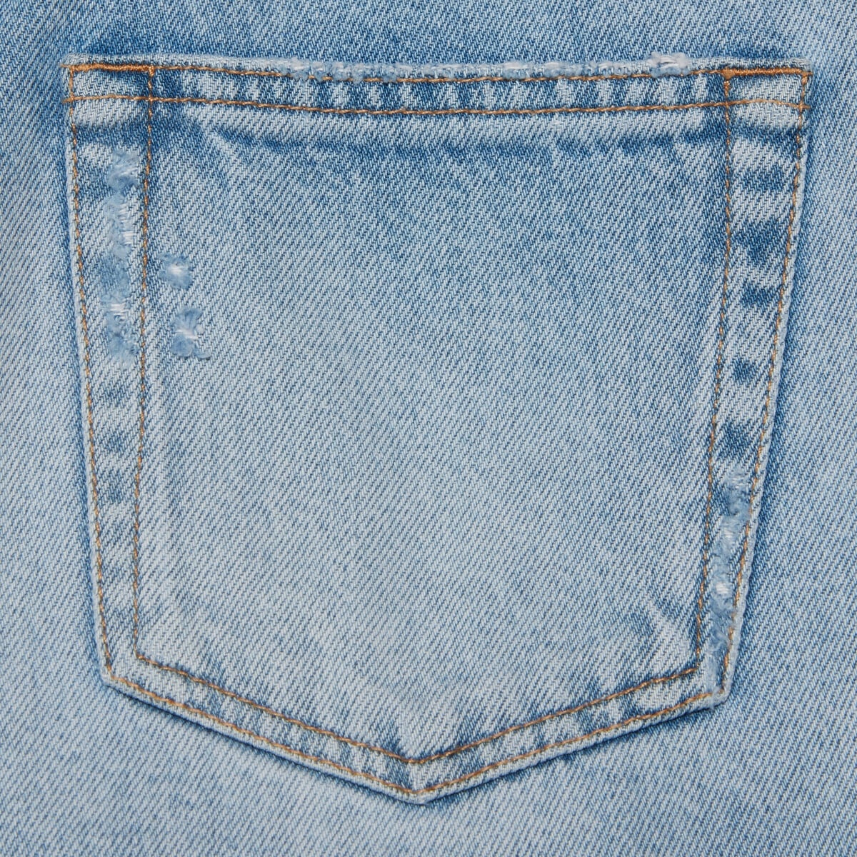 Denim short with animal embroidery - 4