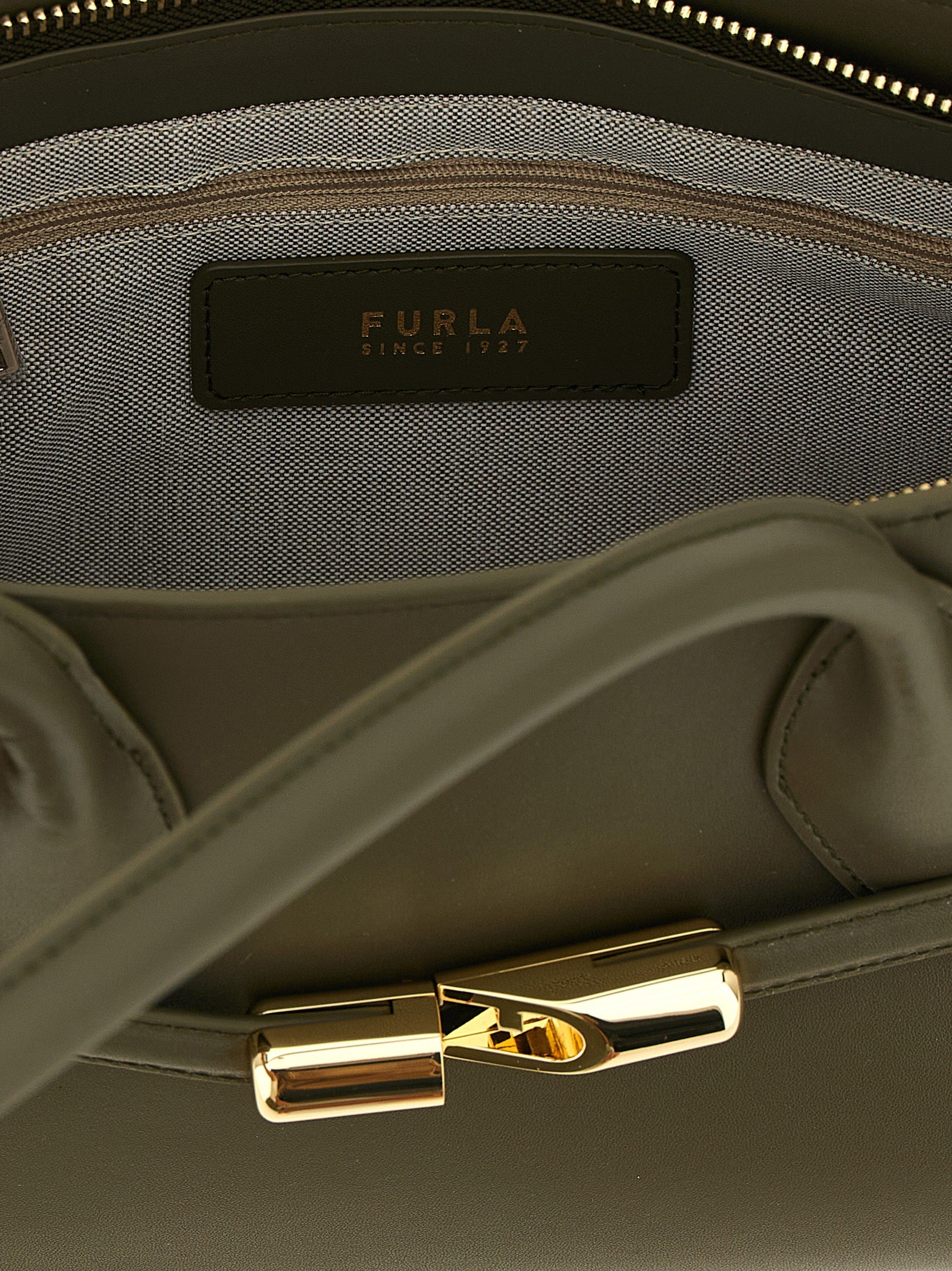 Furla Goccia Dome M Shoulder Bags Green - 4