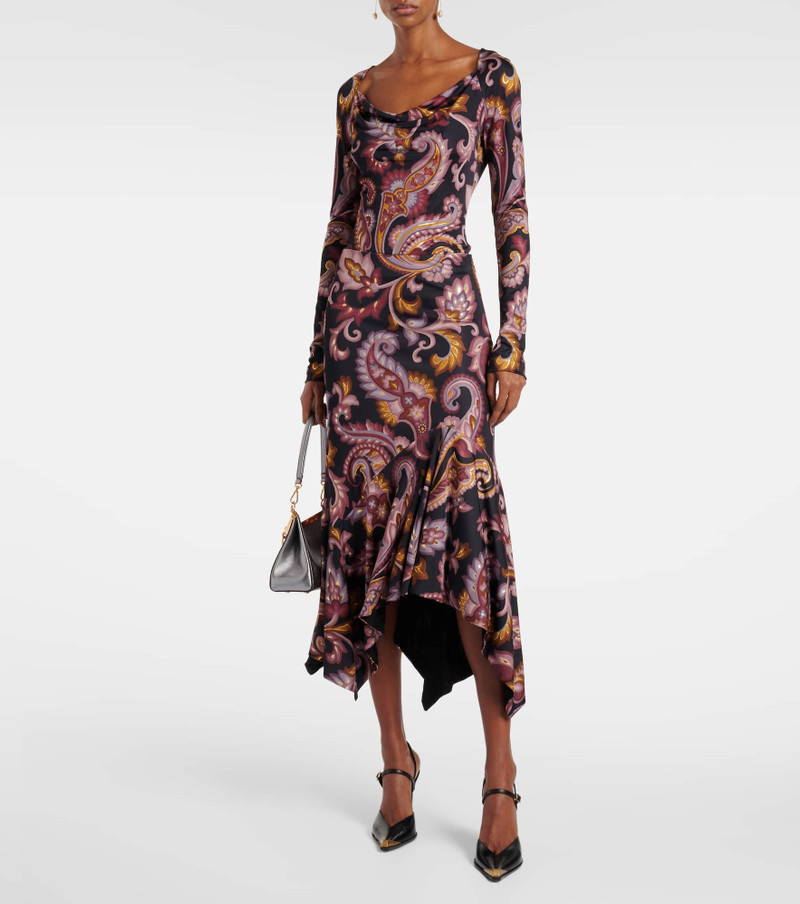 Etro Paisley jersey maxi skirt outlook