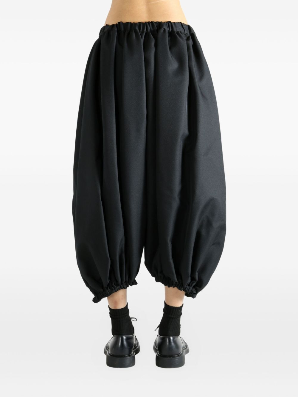 elastic-waist balloon trousers - 4