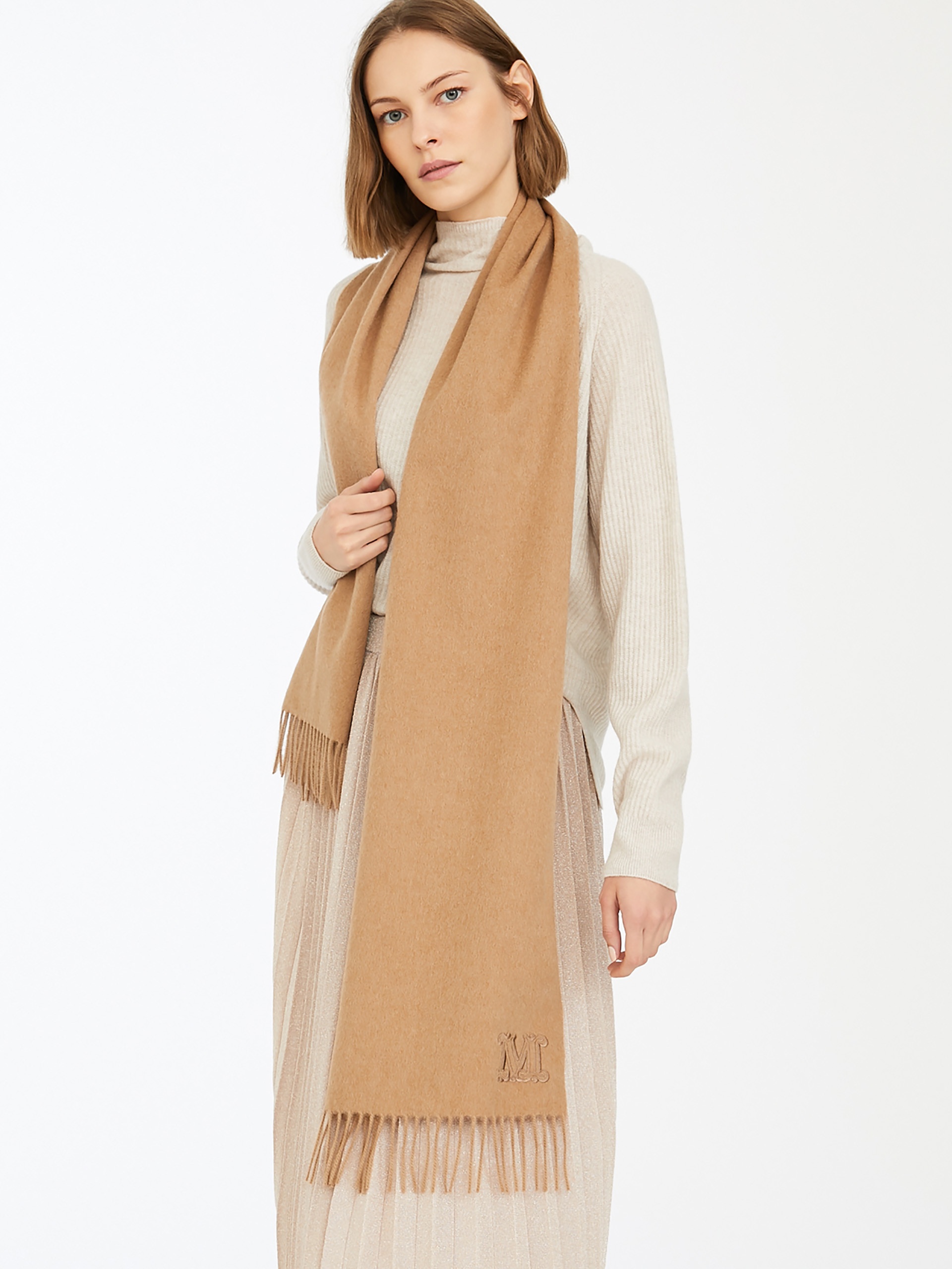 WKCLARA Camel scarf - 3