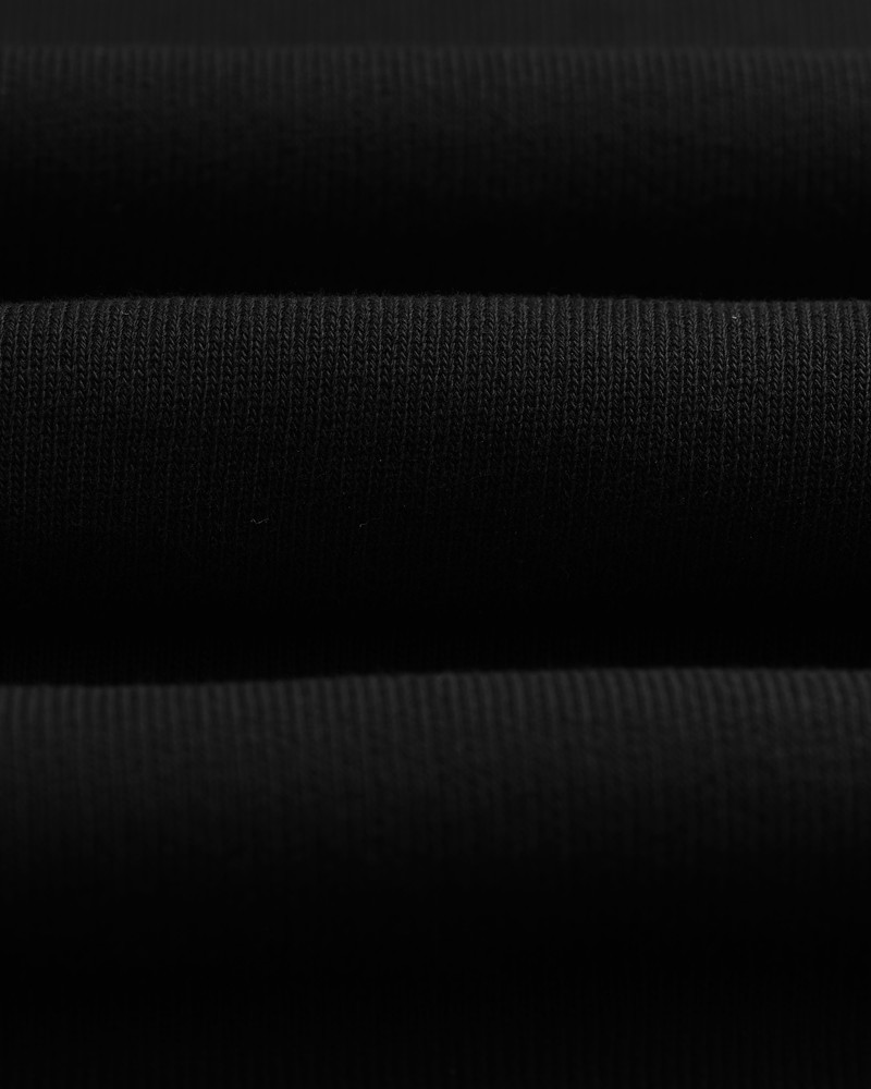 Hoxton - Black Brushed Organic Cotton Hoodie 9