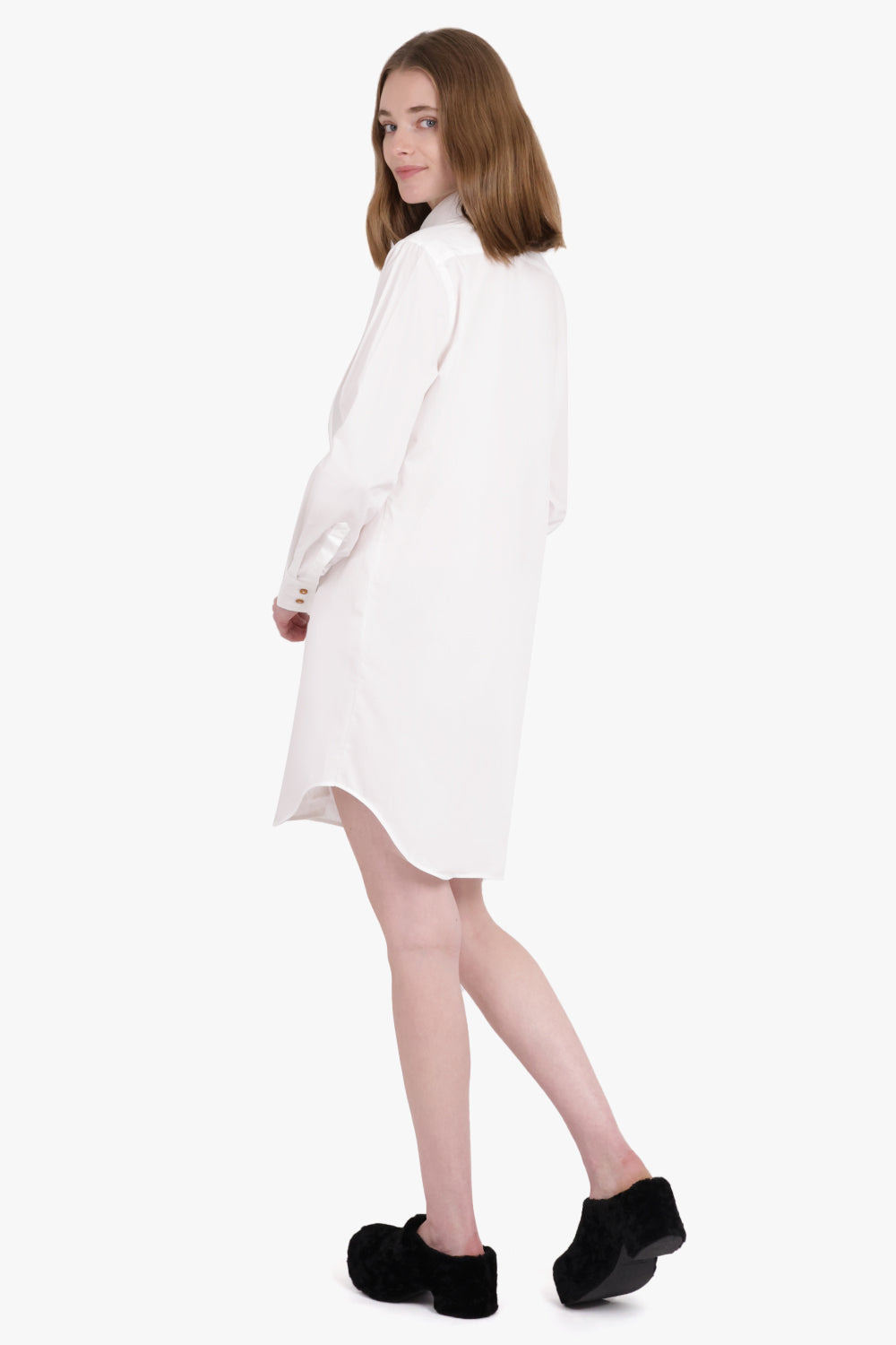 HEART SHIRT DRESS | WHITE - 3