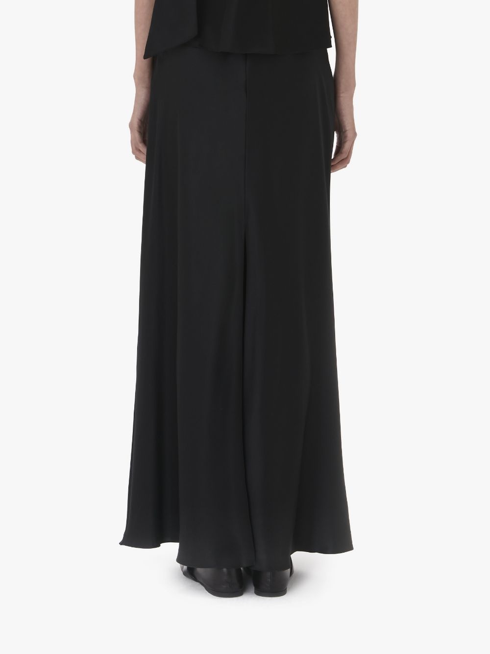 SILK MIDI SKIRT - 3