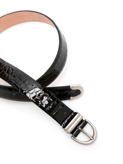 KHAITE Bambi crocodile-effect belt outlook