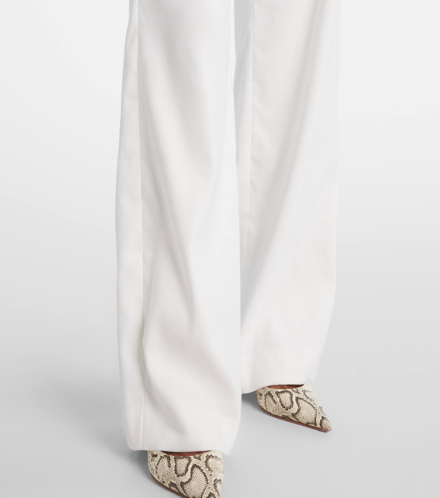 Jude linen-blend wide-leg pants - 5