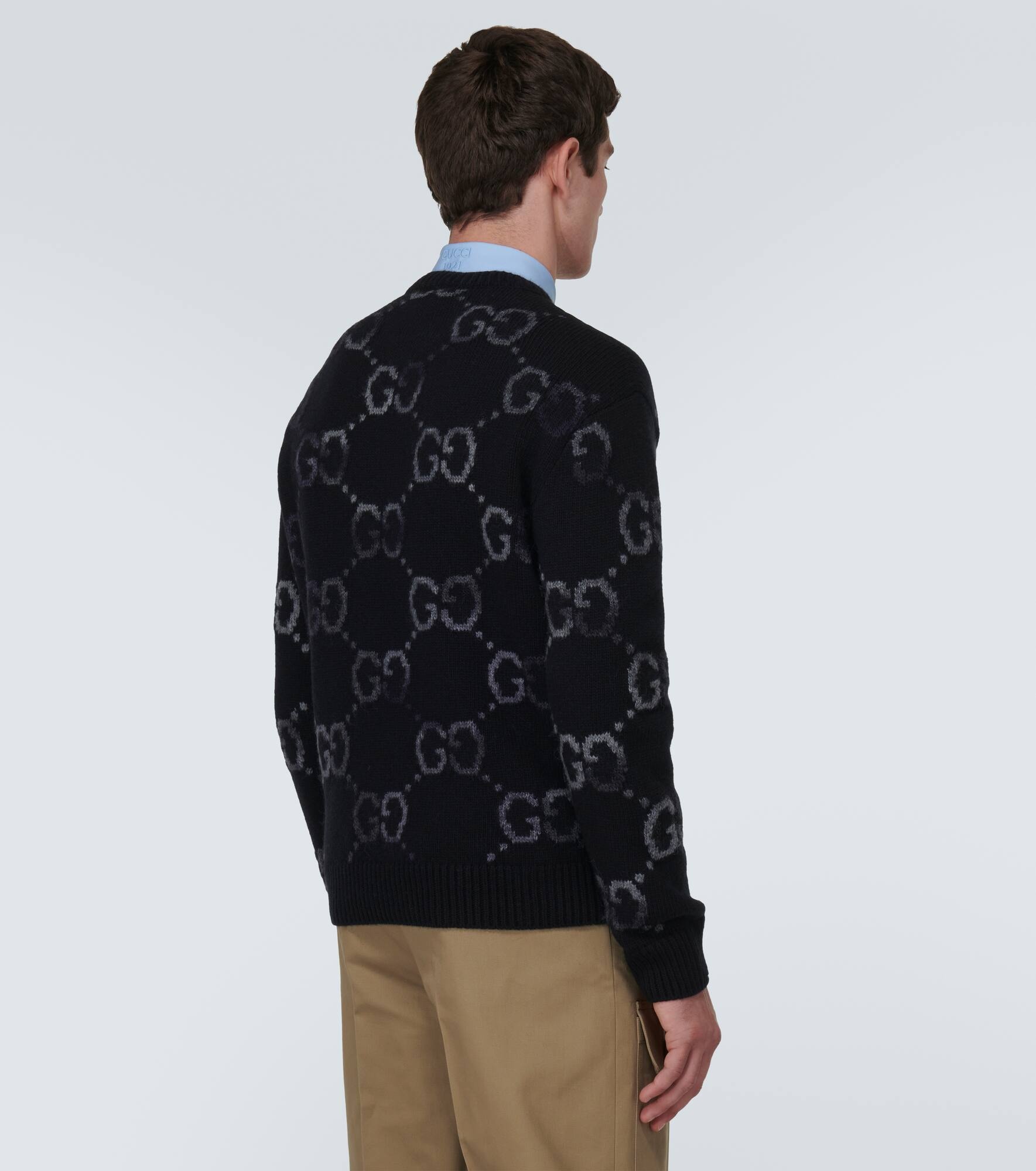 GG intarsia wool-blend sweater - 4