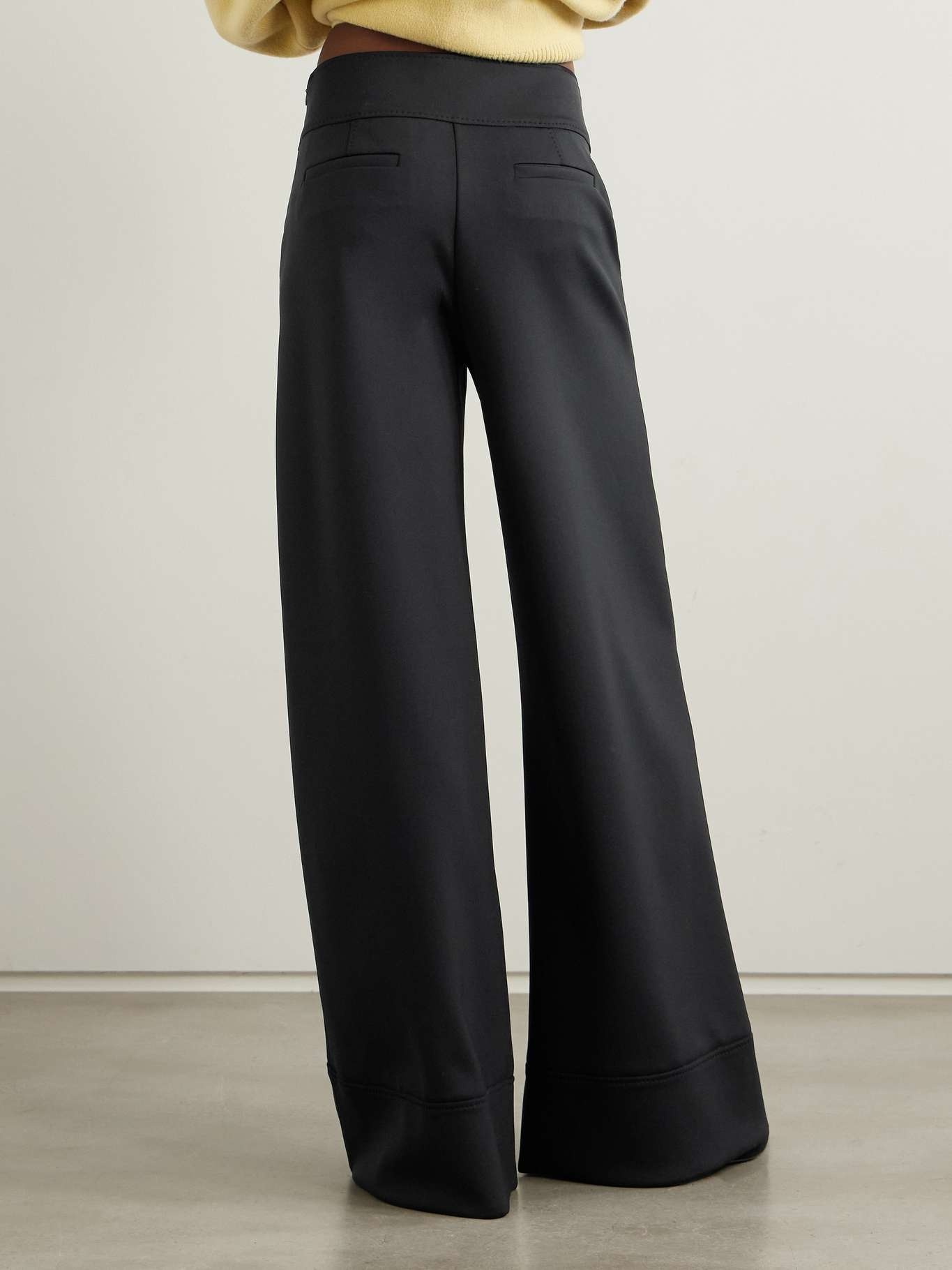 Fagiani stretch-twill wide-leg pants Black - 3