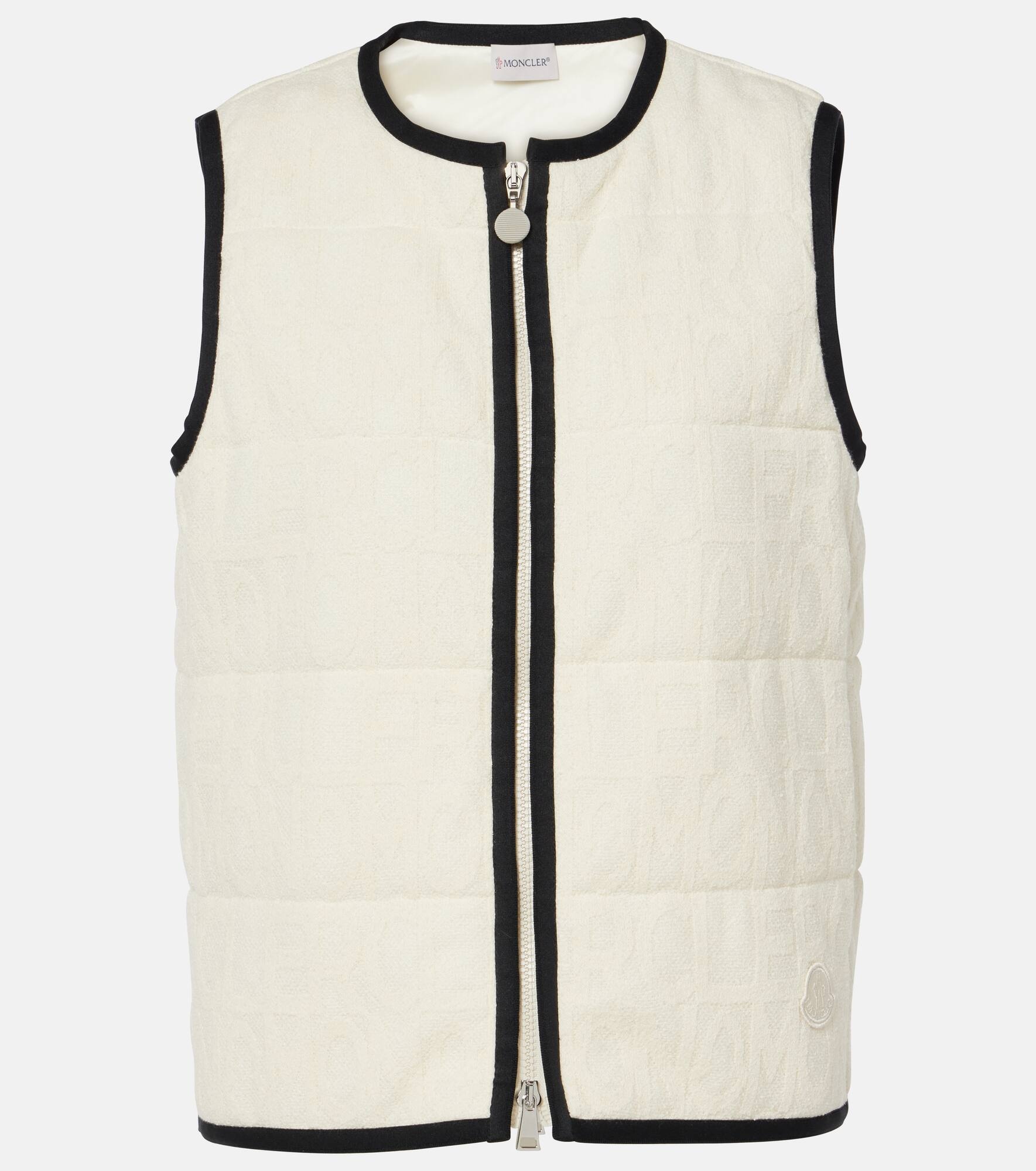 Padded cotton-bend vest - 1