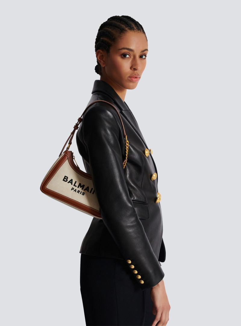 B-Army canvas bag with leather inserts 8