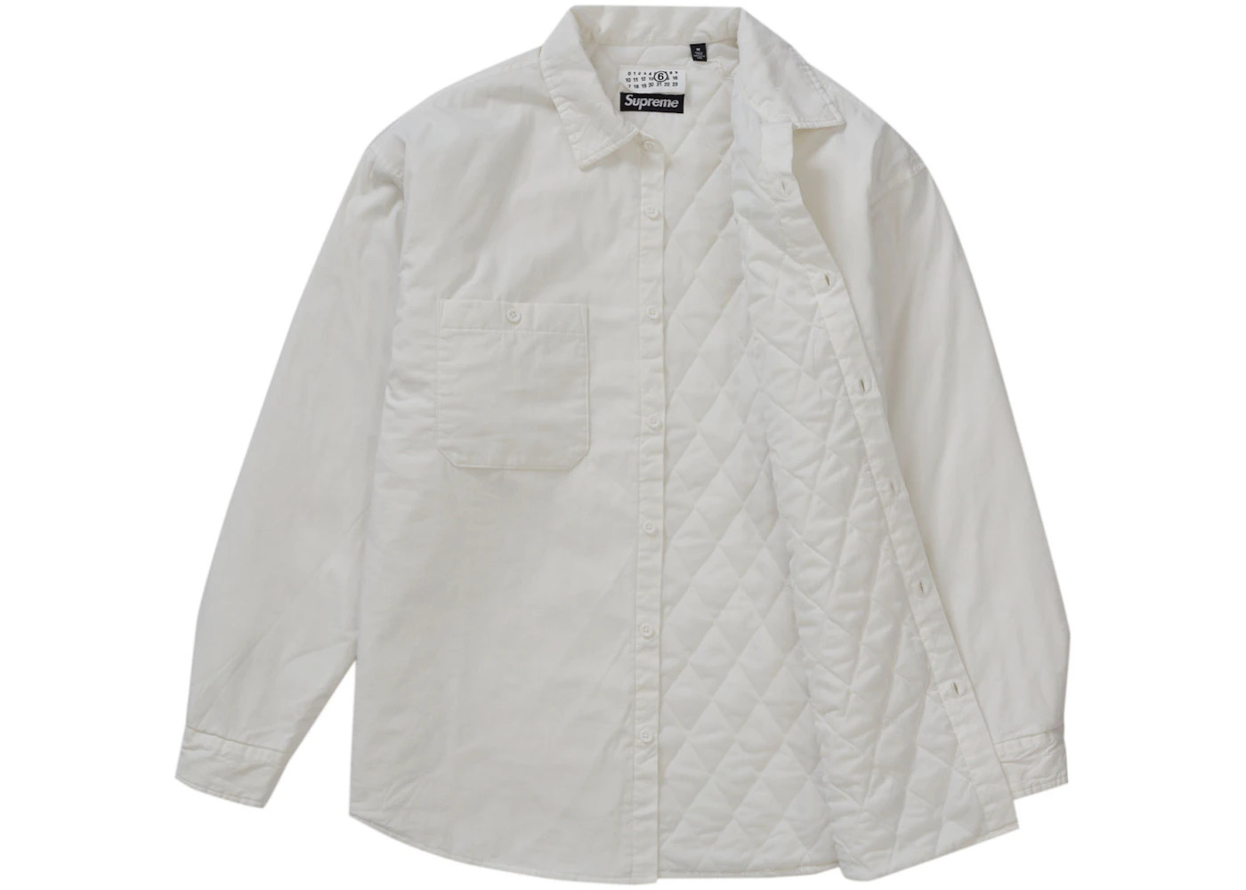 Supreme MM6 Maison Margiela Padded Shirt White - 2