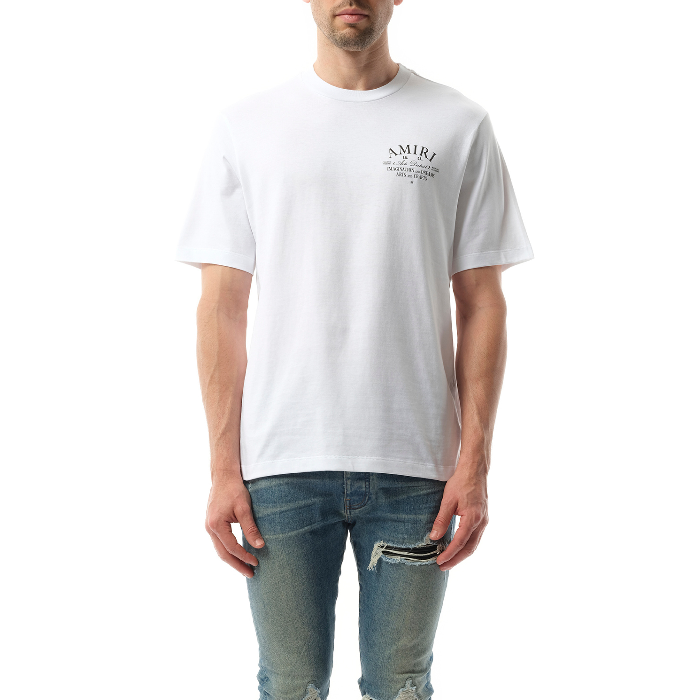 Amiri Arts District T-Shirt in White - 1
