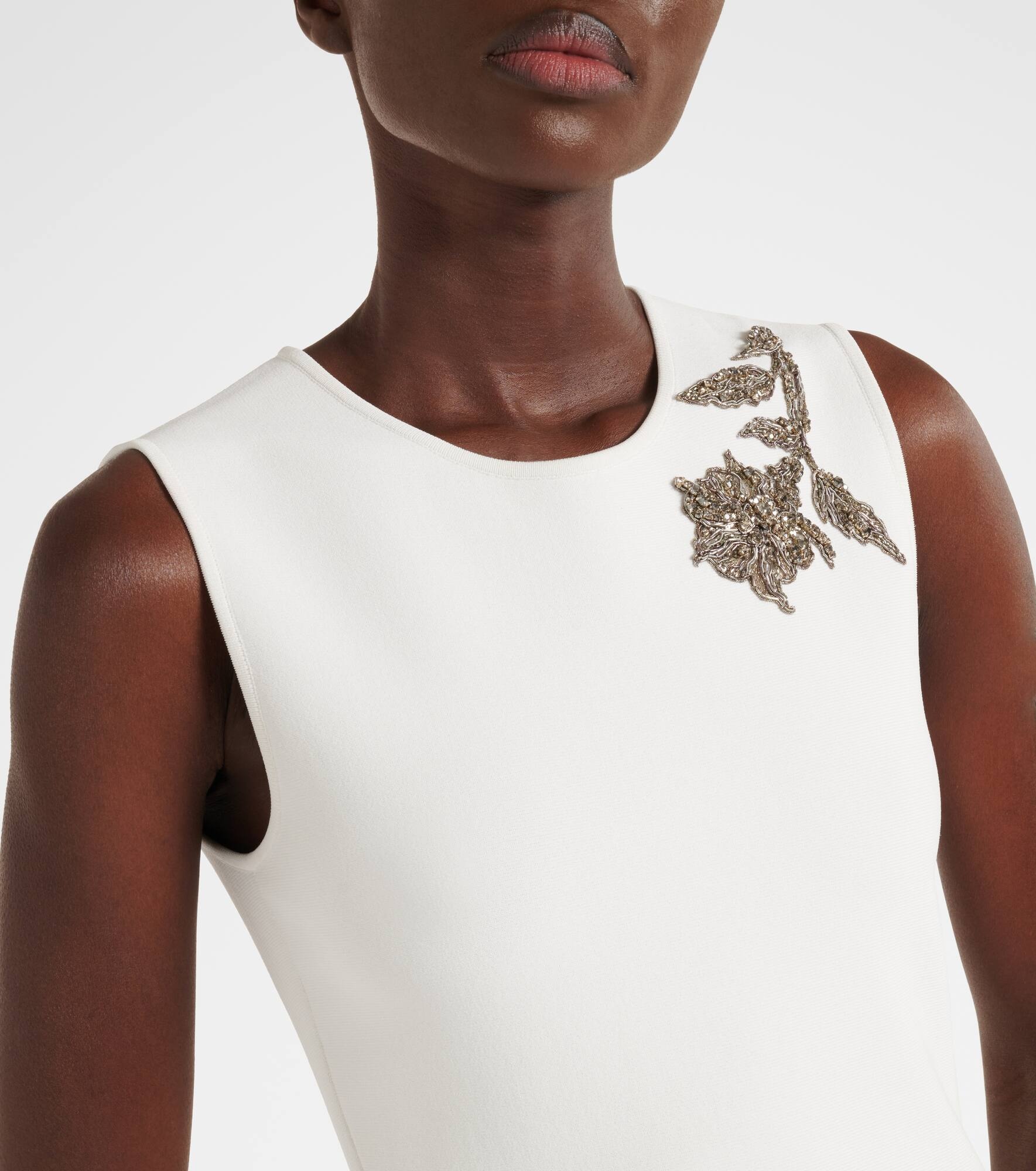 Crystal-embellished midi dress - 4