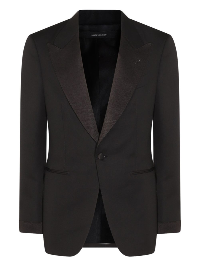 TOM FORD satin-lapels suit outlook