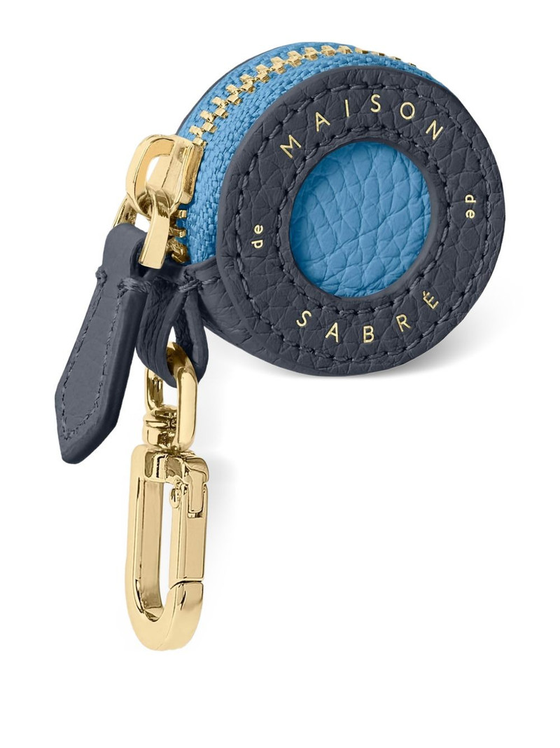 embossed leather airtag charm 3