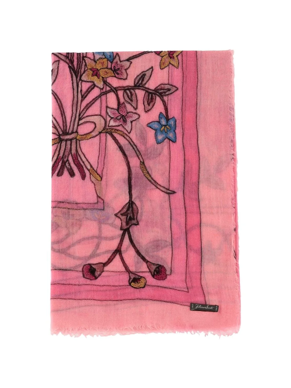 Chantal floral-print scarf - 1