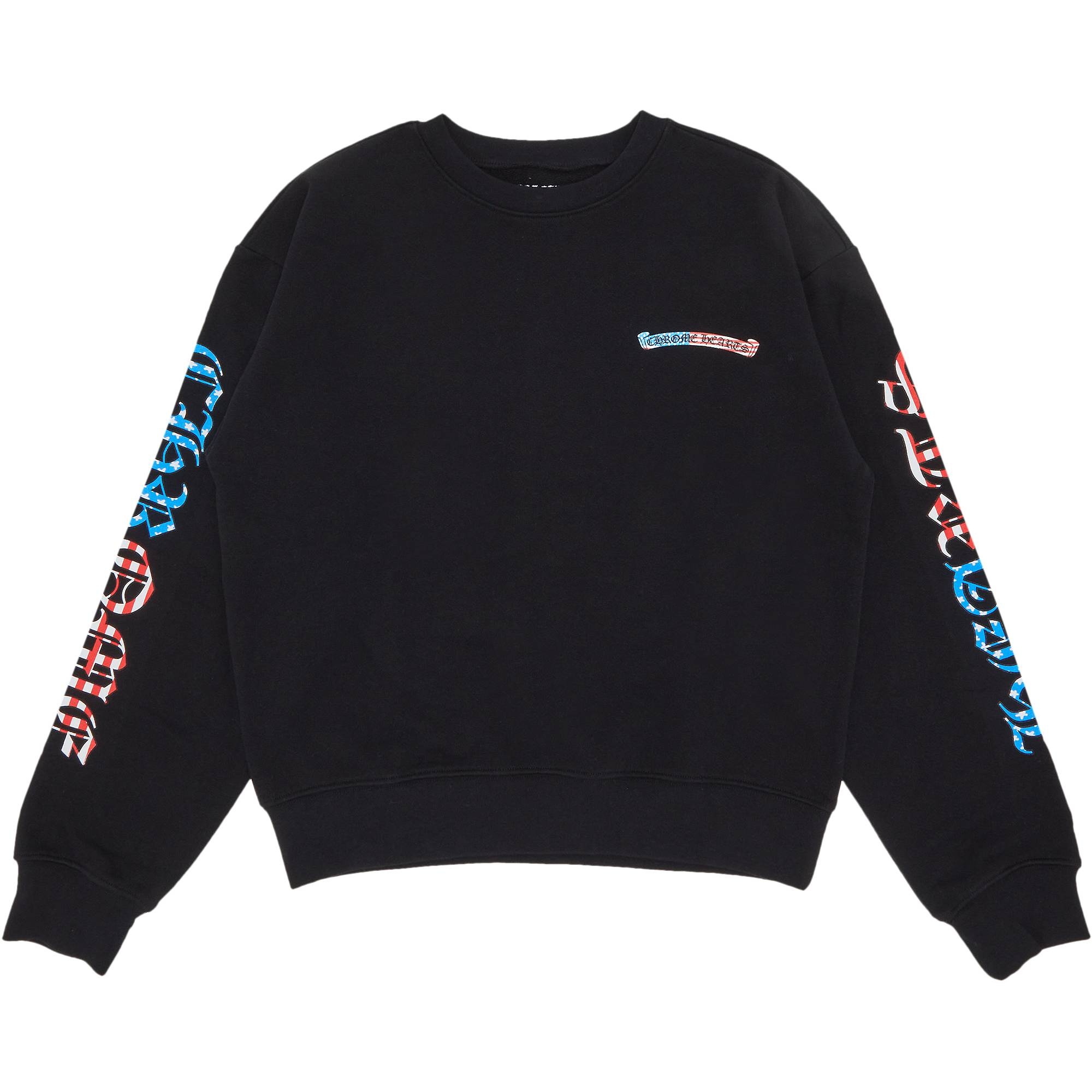 Chrome Hearts Matty Boy America Crewneck Sweatshirt 'Black' - 1