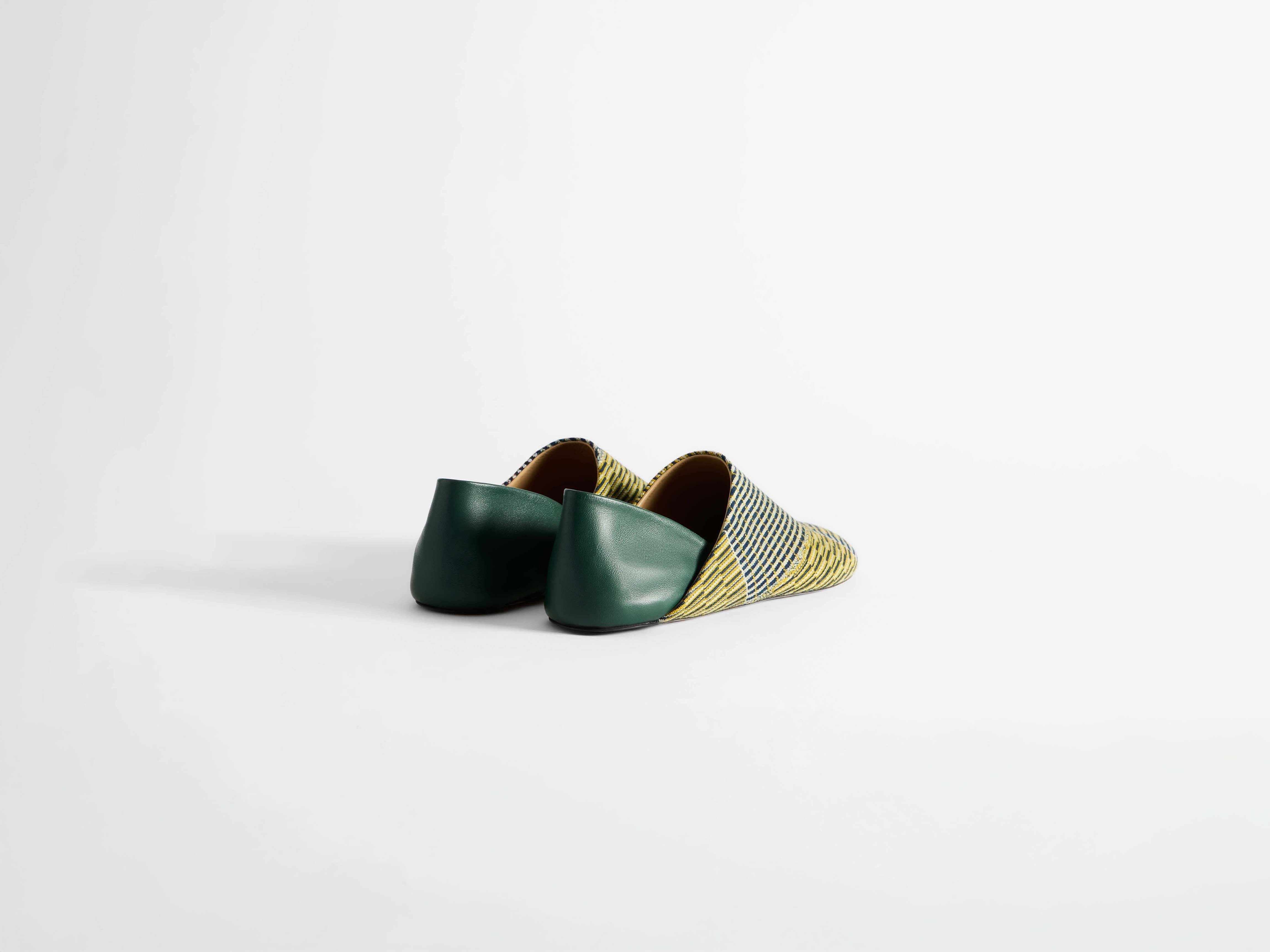 MENS SLIPPER MULES IN YELLOW & MULTI - 5