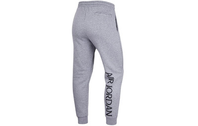 Jordan Men's Air Jordan Logo Printing Fleece Stay Warm Lacing Sports Pants/Trousers/Joggers Gray DH9503-091 outlook