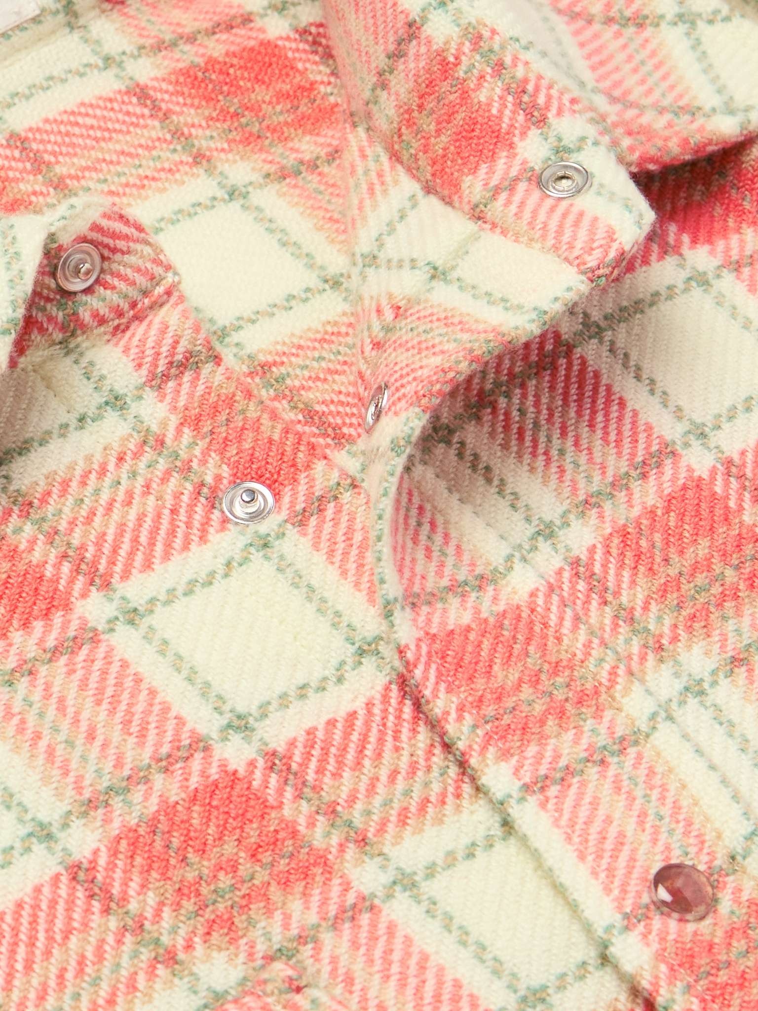 Checked Cashmere Shirt - 4