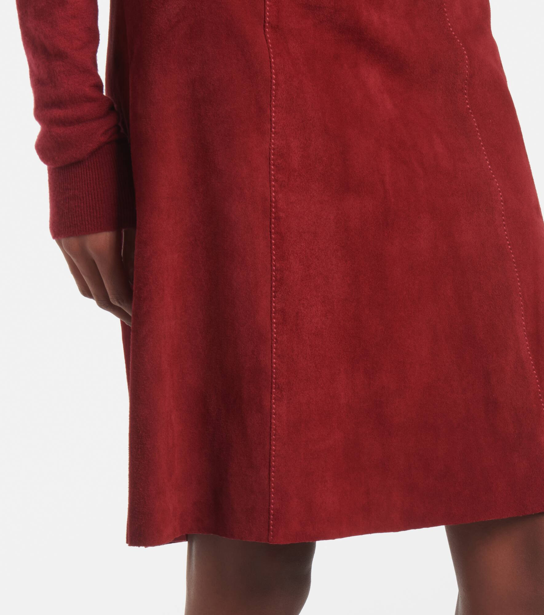 Suede midi skirt - 5