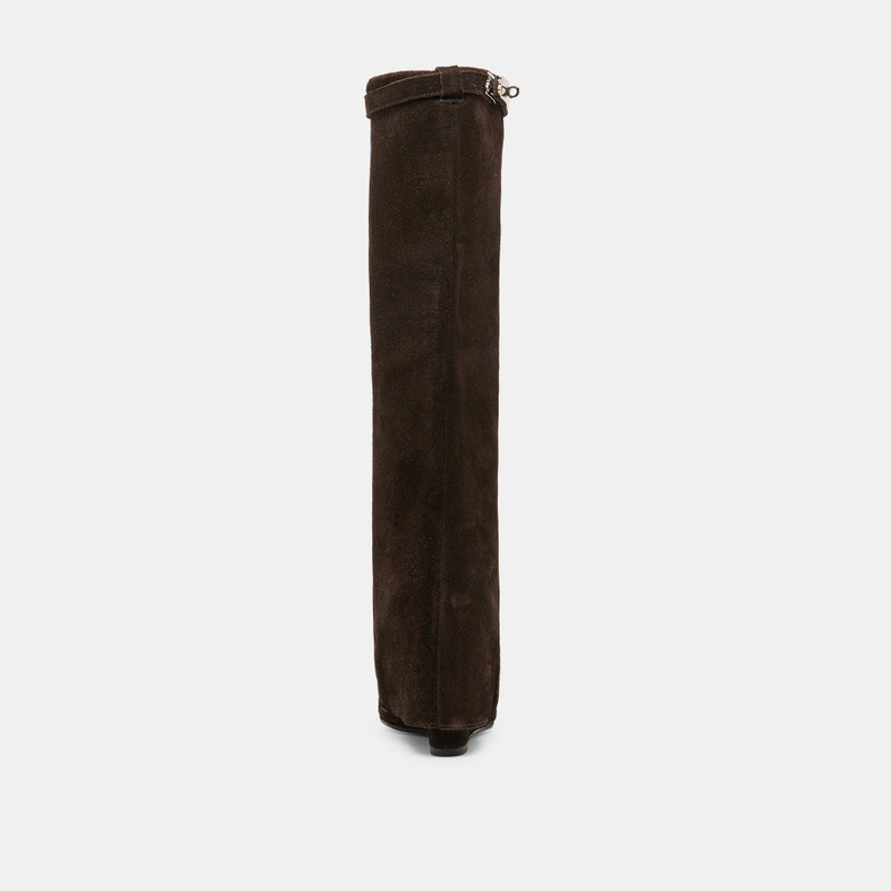 AGGY BOOTS DK BROWN SUEDE 7