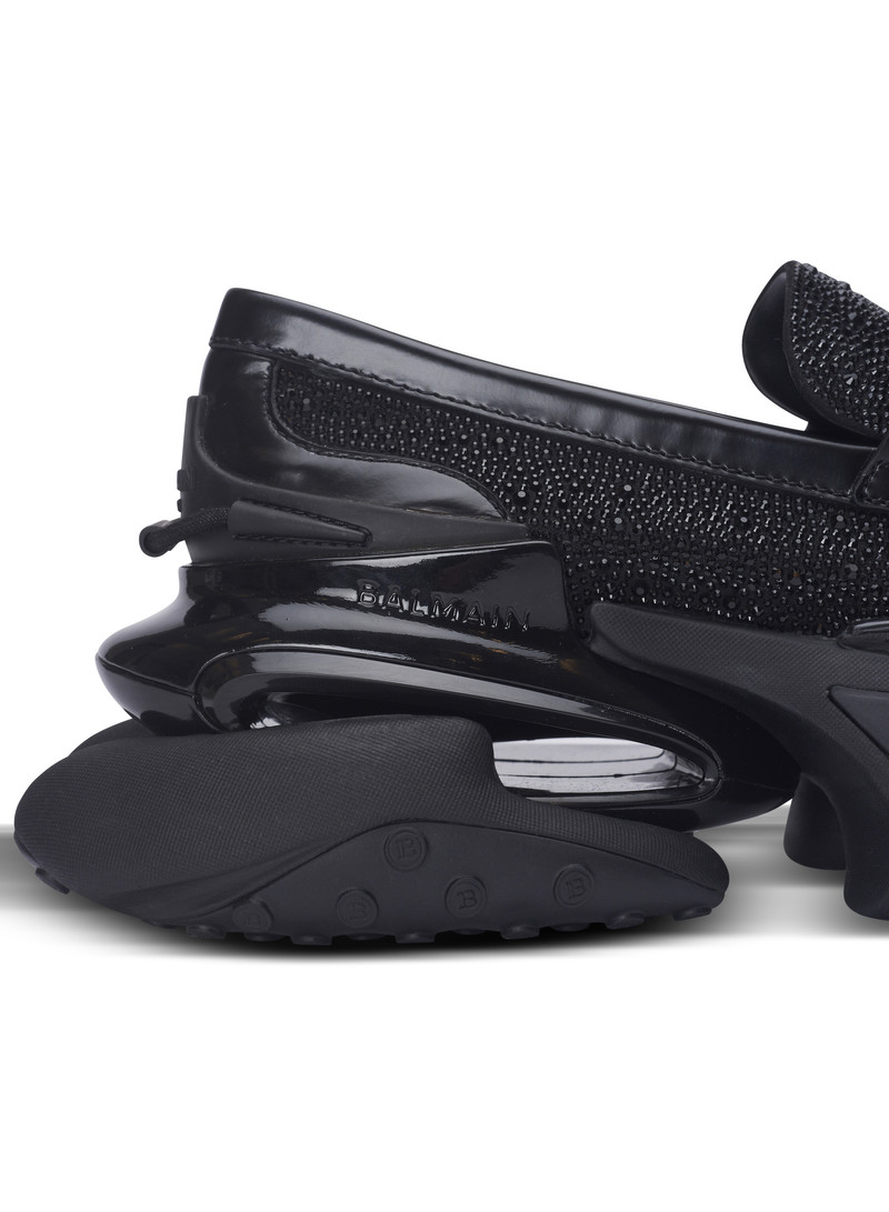 Unicorn loafers in rhinestone calfskin 8