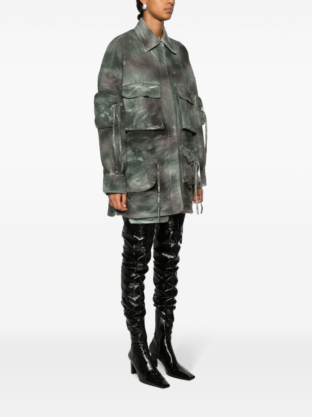 THE ATTICO Fern denim short coat | tessabit | REVERSIBLE