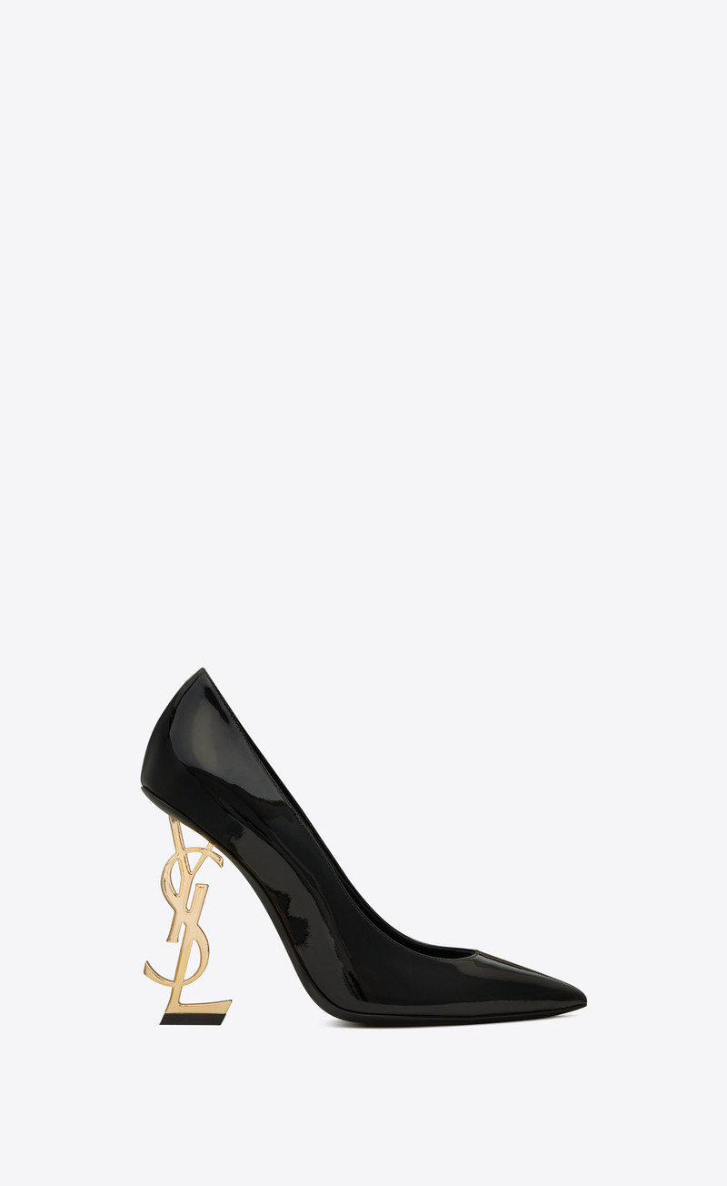 opyum pumps in patent leather with gold-tone heel 1