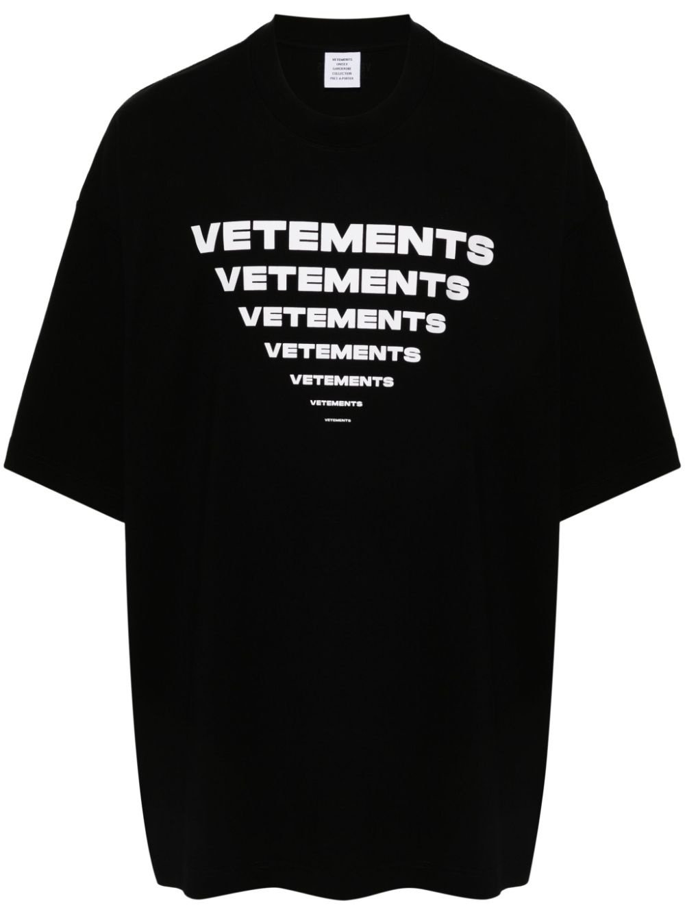 VETEMENTS logo-print cotton T-shirt | REVERSIBLE