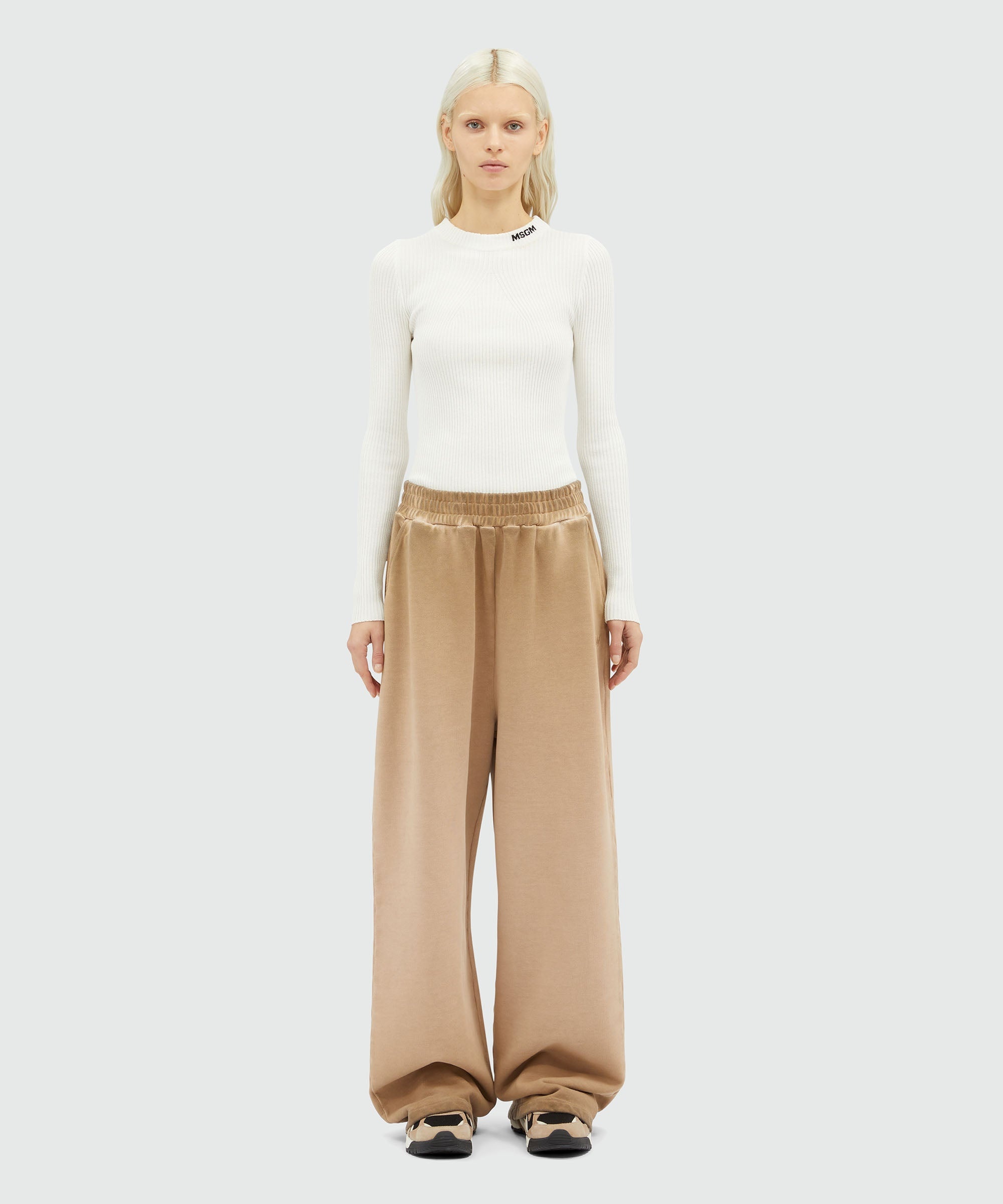 Faded jersey jogging pants - 2