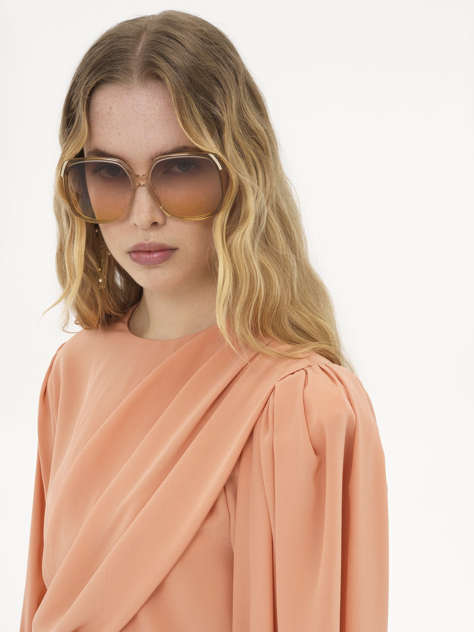 DRAPED CROPPED TOP IN CRÊPE DE CHINE - 6