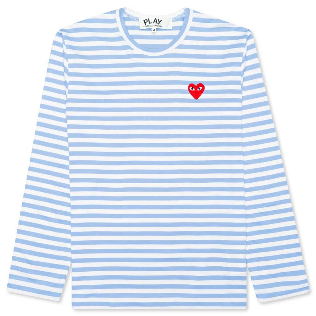 PASTELLE WOMEN'S STRIPED L/S SHIRT - BLUE - 1