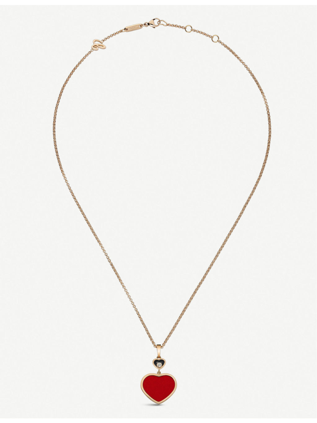 Happy Hearts 18ct rose-gold and diamond pendant - 2